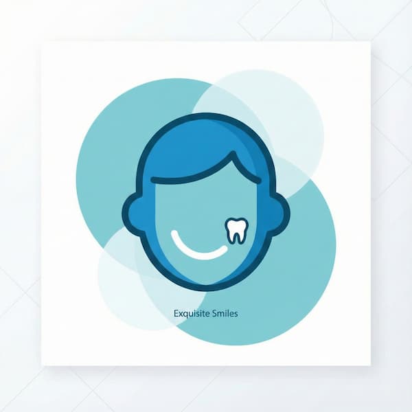 Exquisite Smiles avatar icon with tooth graphic.